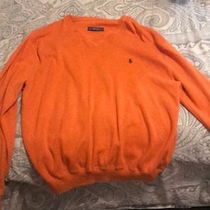 Orange Ralph Lauren lightweight pullover